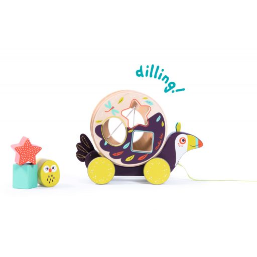 Moulin Roty Dzsungel - Húzogatós tukán formadoboz