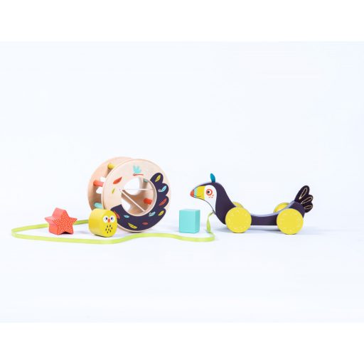 Moulin Roty Dzsungel - Húzogatós tukán formadoboz