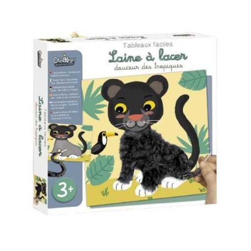 CreaLign Puha képek fűzős kreatív játék, Vadállatok