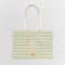 Sunnylife Gyerek vászon strandtáska - Kacsa, zsálya szín, csíkos