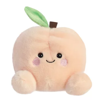 Palm Pals Mellow Peach pasztell őszibarack plüssfigura zöld levélkével 13 cm