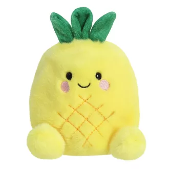 Palm Pals Perky Pineapple sárga ananász plüssfigura zöld levélkoronával 13 cm