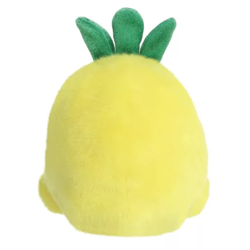 Palm Pals Perky Pineapple sárga ananász plüssfigura zöld levélkoronával 13 cm