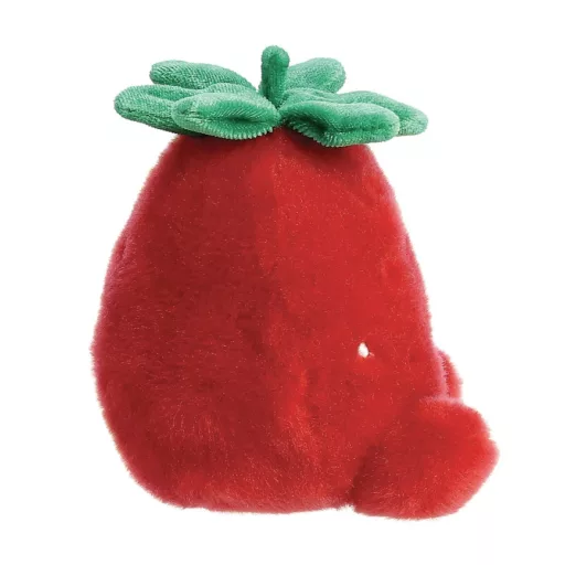 Palm Pals Juicy Strawberry piros eper szamóca plüssfigura zöld levelekkel 13 cm