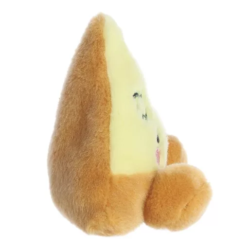 Palm Pals Peppa Pizza mosolygós pizzaszelet plüssfigura hímzett feltétekkel 13 cm