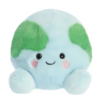 Palm Pals Eve Earth kék-zöld Föld bolygó plüssfigura mosolygós arccal 13 cm