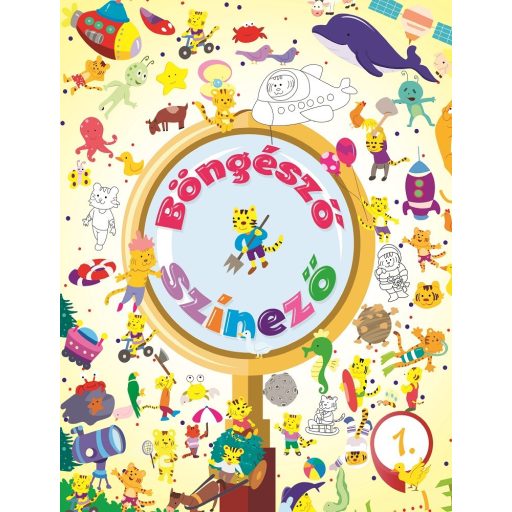 Napraforgó Böngésző színező - 1. Tigris