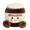 Palm Pals Silky Chocolate Spread mosolygós csokikrém mogyorókrém üveg plüssfigura 13 cm