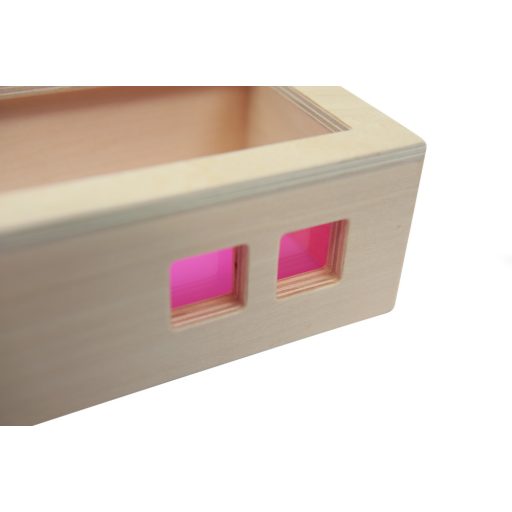 Andreu Toys Építő Fakockák - falu (megvilágítható)