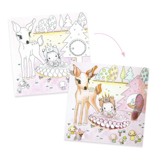 Djeco Meglepetés színezők - Pupi kis ajtói