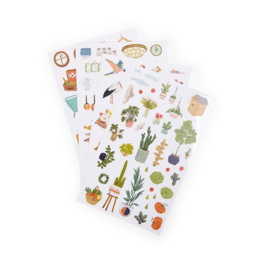 Moulin Roty Párizsiak - Matricás színező album - 20 oldalas