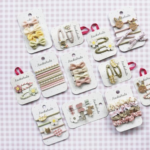 Rockahula Kids Csíkos nyuszis hajgumik 4 db