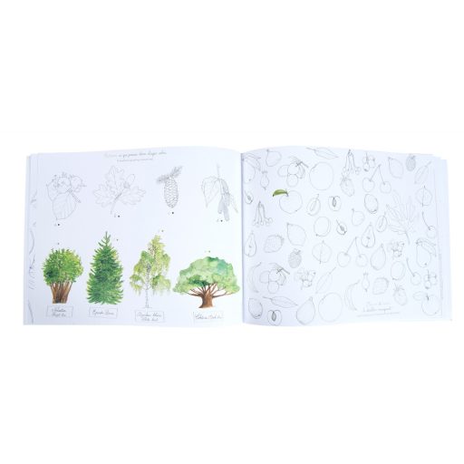 Moulin Roty Kiskertem - Foglalkoztató füzet - Természet, 36 oldalas