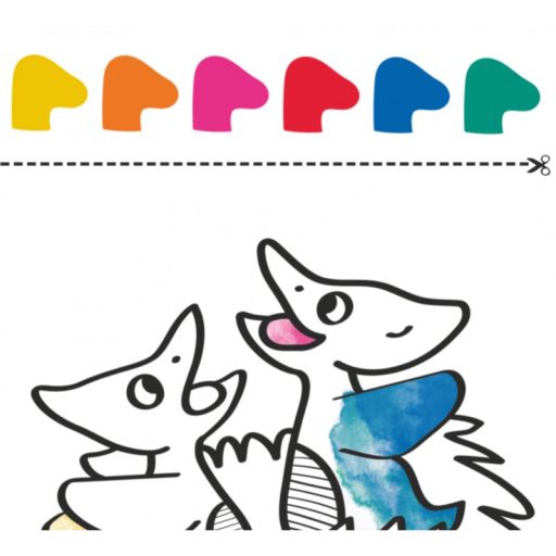 OMY Dinó - vízzel színező készlet