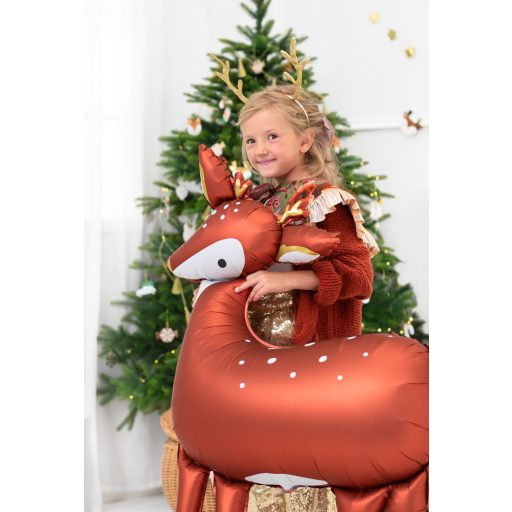 Party Deco Szarvas fólia lufi