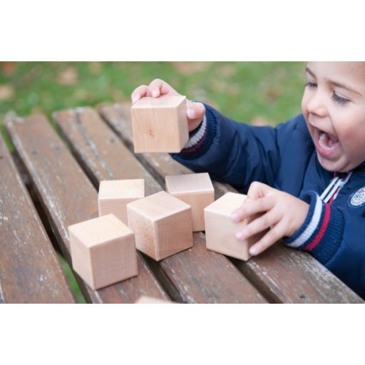 Andreu Toys Készségfejlesztő csörgő fakockák