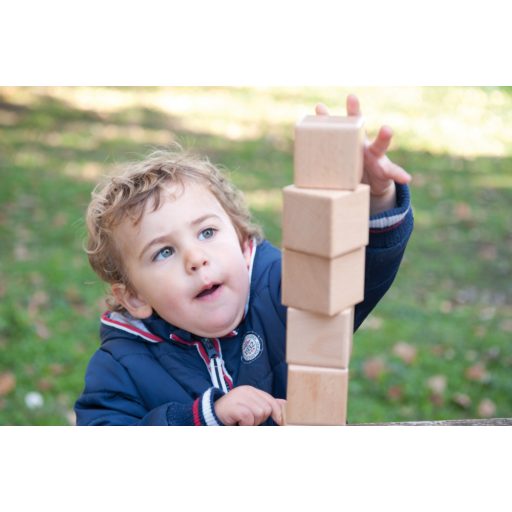 Andreu Toys Készségfejlesztő csörgő fakockák