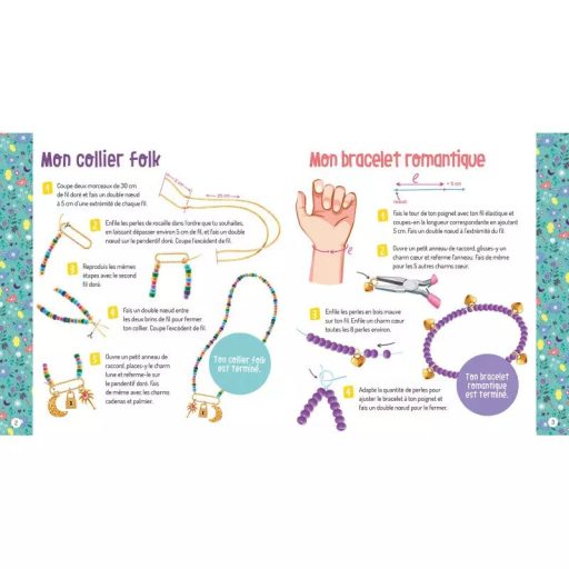 Auzou Varázslatos ékszerkészítő készlet gyöngyökkel és medálokkal