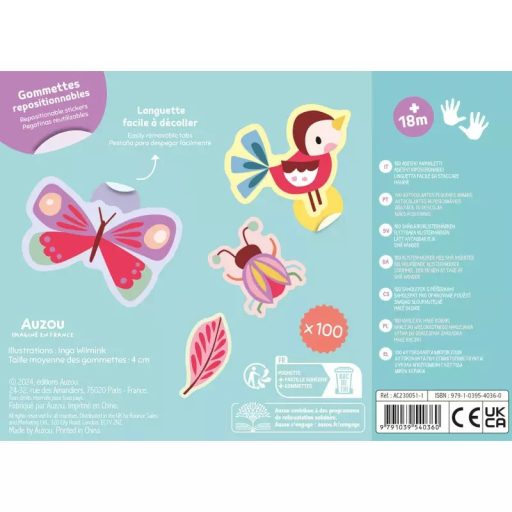 Auzou 100 db-os matrica készlet, Természet