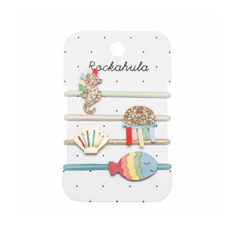   Rockahula Kids Tenger alatti állatok hajgumik 4 db csikóhal, medúza, kagyló, hal