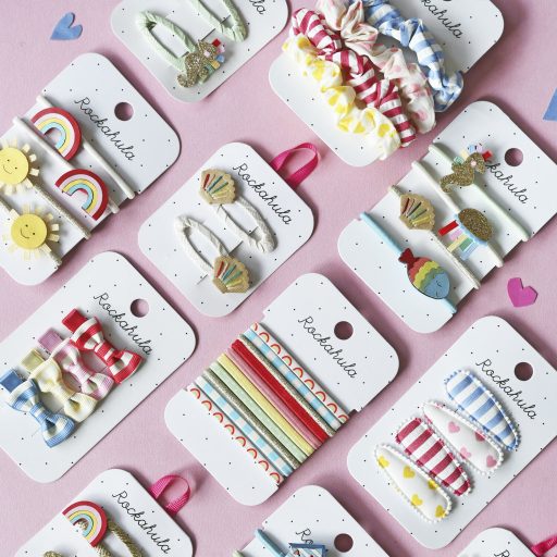 Rockahula Kids Tenger alatti állatok hajgumik 4 db csikóhal, medúza, kagyló, hal