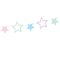 Party Deco Garland Unicorn - Csillagok