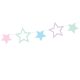 Parti Deco - Garland Unicorn - Csillagok, 1,4 m