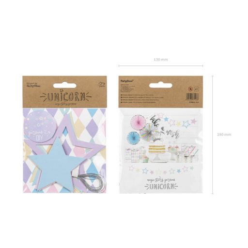 Party Deco Garland Unicorn - Csillagok