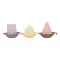 Bibs Sail Boats Pink Mix 3 darabos összekapcsolható vitorlás hajó fürdőjáték rózsaszín mix