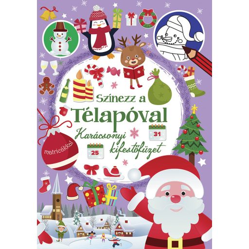 Napraforgó Színezz a Télapóval