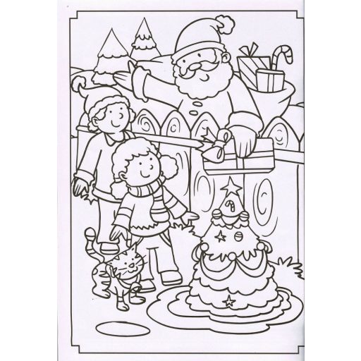 Napraforgó Színezz a Télapóval