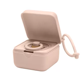 Bibs Pacifier Box Blush púderrózsaszín többfunkciós cumitartó és sterilizáló doboz