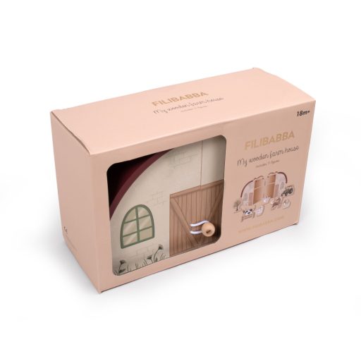 Filibabba Fából készült Farm házam állatokkal