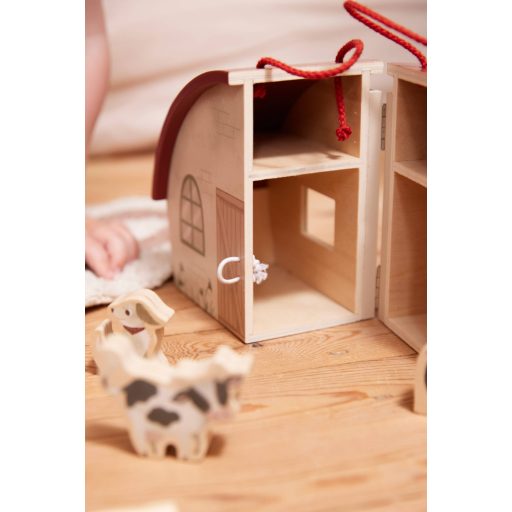 Filibabba Fából készült Farm házam állatokkal