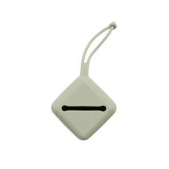 Bibs Silicone Pacifier Case Sage zsályazöld rugalmas szilikon cumitartó
