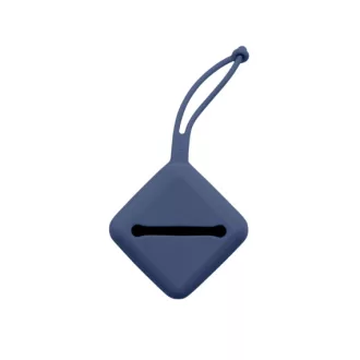 Bibs Silicone Pacifier Case Steel Blue acélkék rugalmas szilikon cumitartó