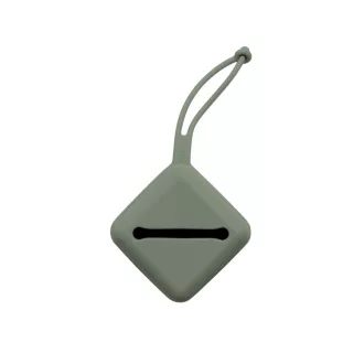 Bibs Silicone Pacifier Case Pine fenyőzöld rugalmas szilikon cumitartó