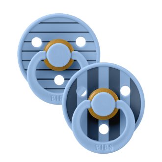 Bibs Studio Pin Colour Égkék mix 0-6 hó