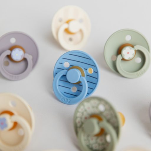 Bibs Studio Pin Colour Égkék mix 0-6 hó