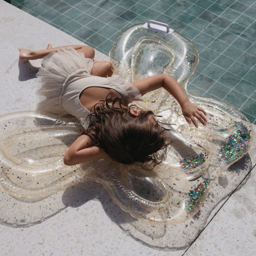 Sunnylife Gyerek felfújható matrac - Vattacukor Pillangó