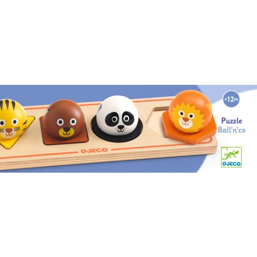 Djeco Formaillesztő, formaberakó - Állati fejecskék