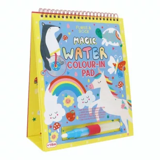 Floss and Rock Magic Water Easel Pad Rainbow Fairy színváltós vizes kifestő állvánnyal és víztollal, 26x20 cm