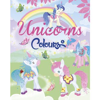 Napraforgó Unicorns Colours színező