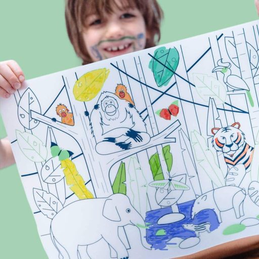 SuperPetit Szilikon kifestő szőnyeg - Dzsungel