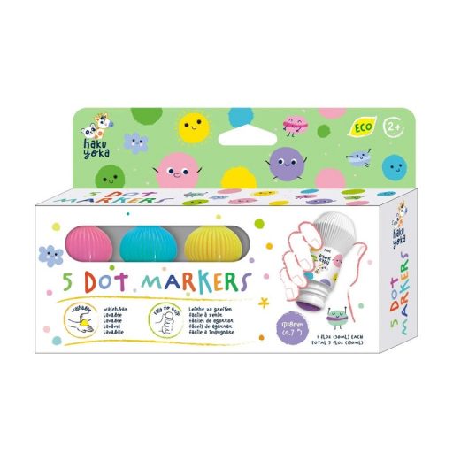 Haku Yoka Maroknyomda pontozó festéshez 5 pasztell színnel
