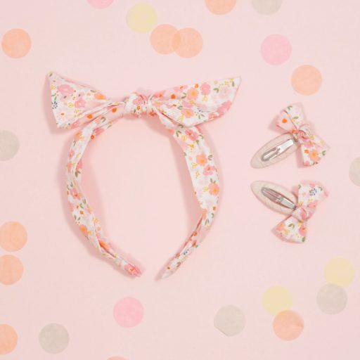 Rockahula Kids Virágos masni hajcsat 2db