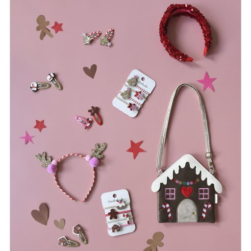 Rockahula Kids Mézeskalács karácsonyi hajgumik 4 db