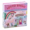 Floss and Rock Magnetic Lotto Bingo Rainbow Fairy szivárvány tündér mágneses lottó és bingó úti társasjáték, 17x17x4,3 cm