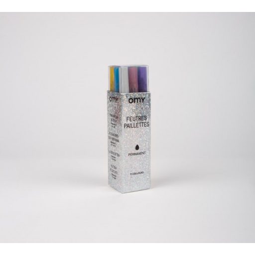 OMY Csillámos filctoll készlet - 9 db-os