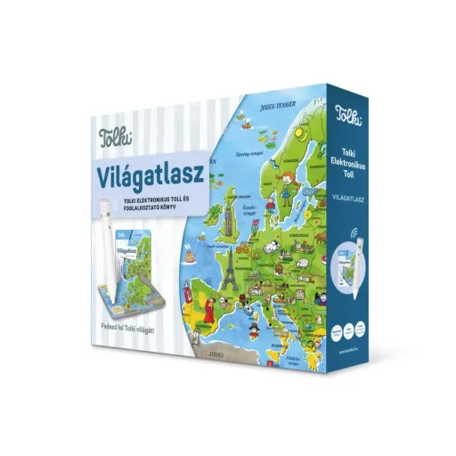 Tolki Interaktív foglalkoztató hangoskönyv készletben - Világatlasz